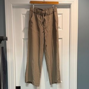 Wit & Wisdom Women's Tan Drawstring Trousers